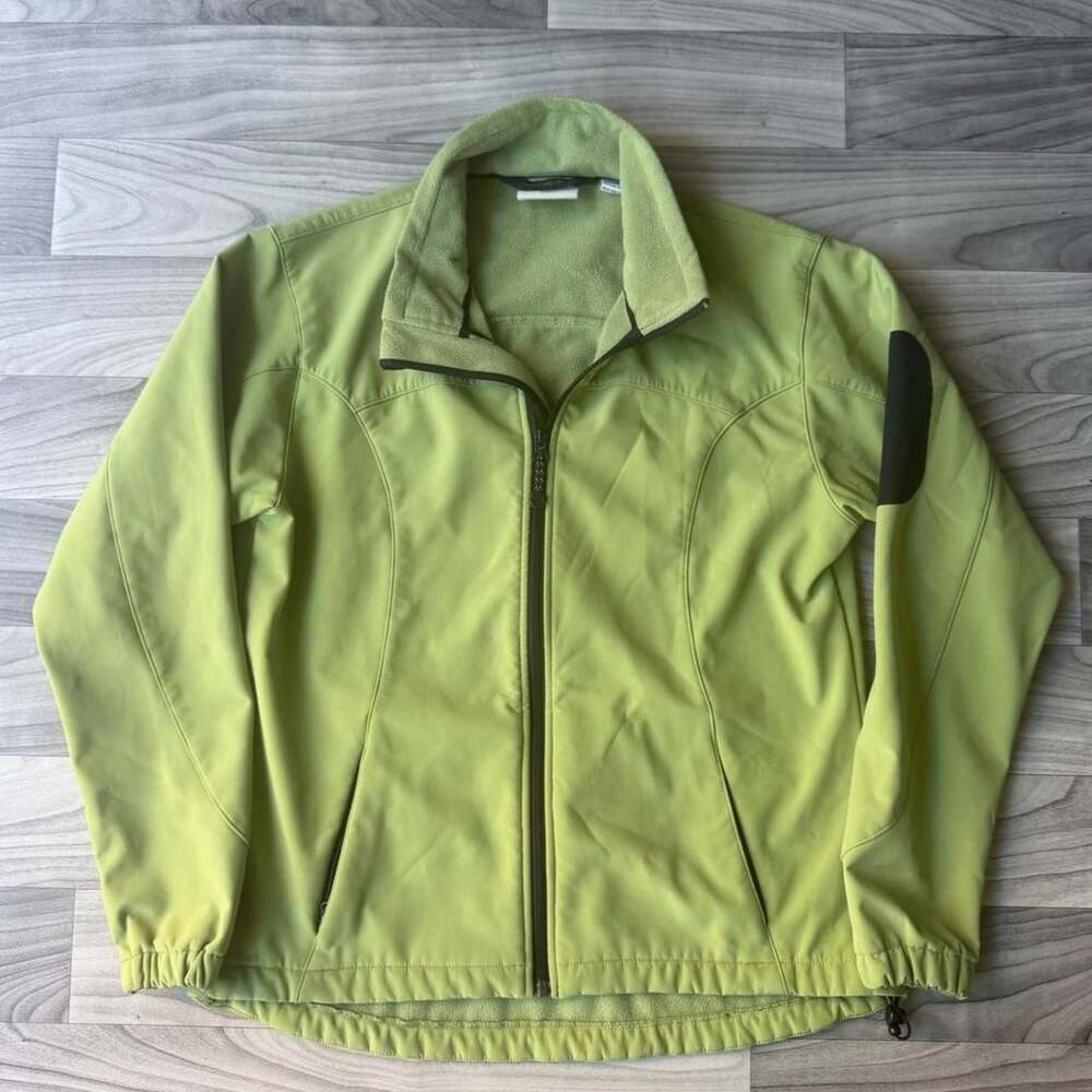 Black Diamond Softshell Hiking Jacket Size M Lime Green